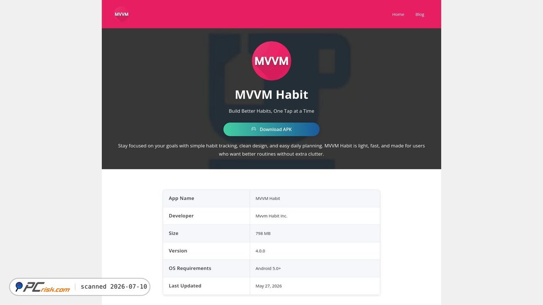 Screenshot of mvvmhabitapk.org