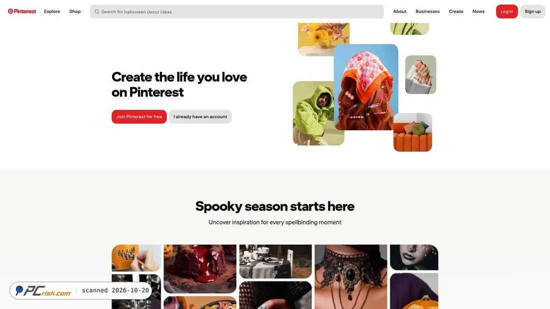 Captura de ecrã de mx.pinterest.com