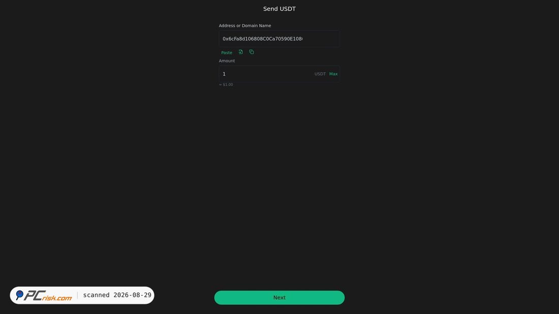 Screenshot von my-usdt-transper-7.vercel.app
