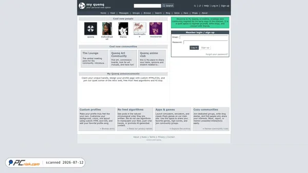 my.quenq.com screenshot