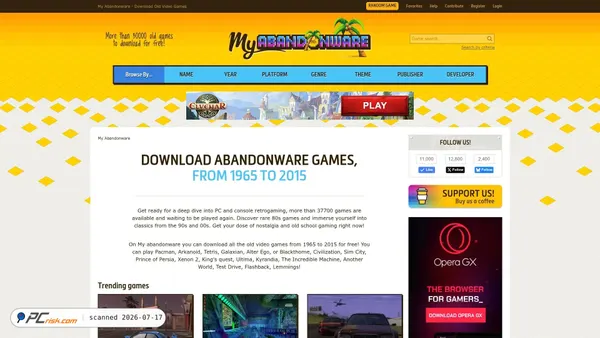 myabandonware.com screenshot