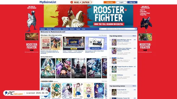 myanimelist.net screenshot