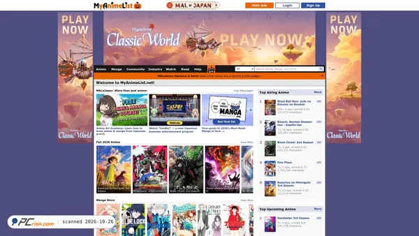 myanimelist.net screenshot