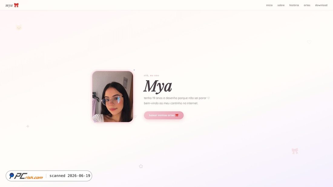 Screenshot di myartes.com