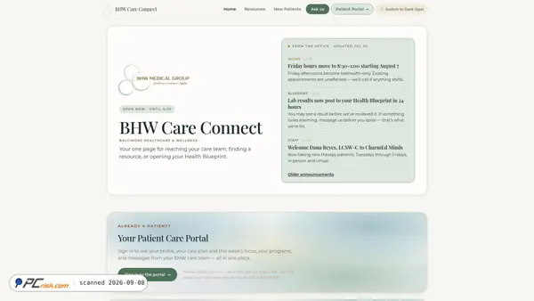 mybhw.com screenshot