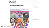 Captura de ecrã de myboredtoddler.com