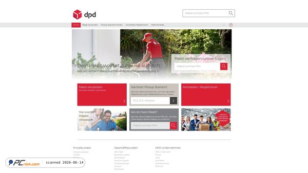 mydpd.at screenshot