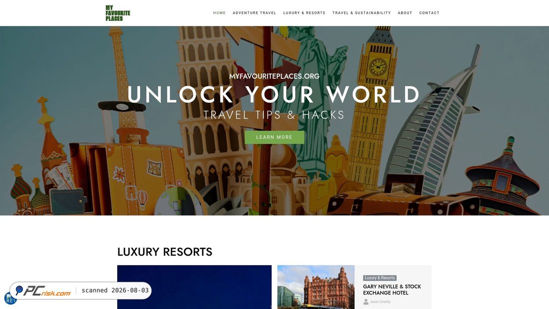 Screenshot of myfavouriteplaces.org