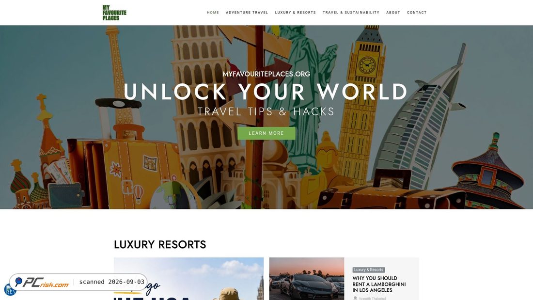 Screenshot von myfavouriteplaces.org