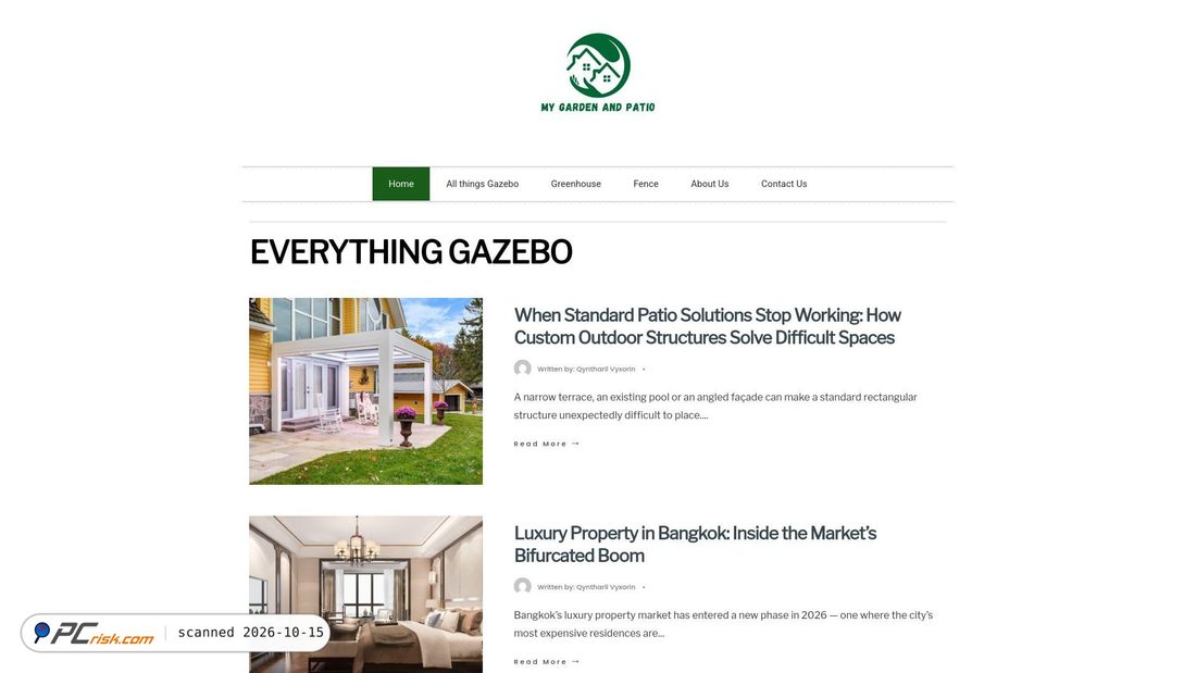 Captura de ecrã de mygardenandpatio.com