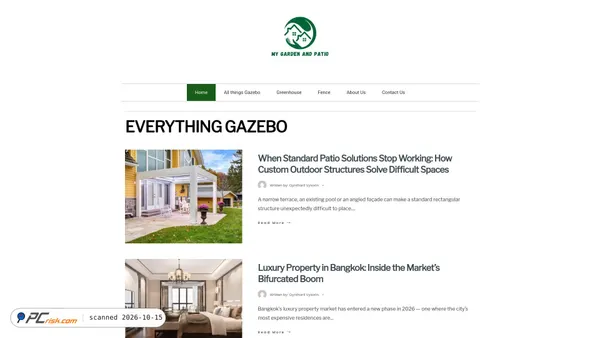 Captura de ecrã de mygardenandpatio.com