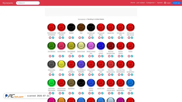 myinstants.com screenshot