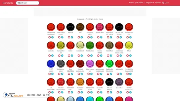myinstants.com screenshot
