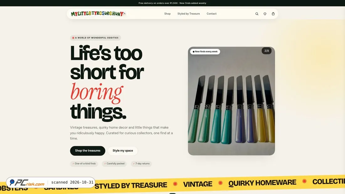 Screenshot von mylittletreasurehunt.co.za