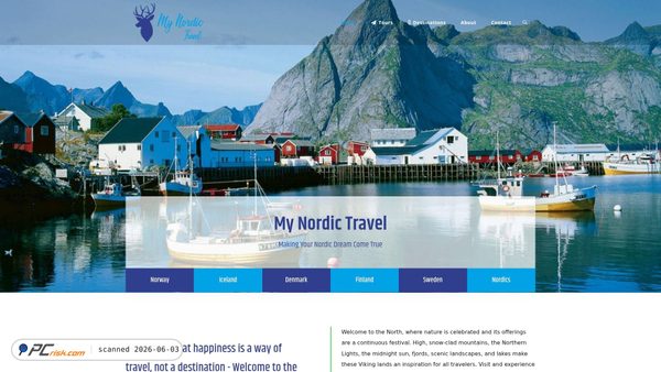 mynordictravel.com screenshot