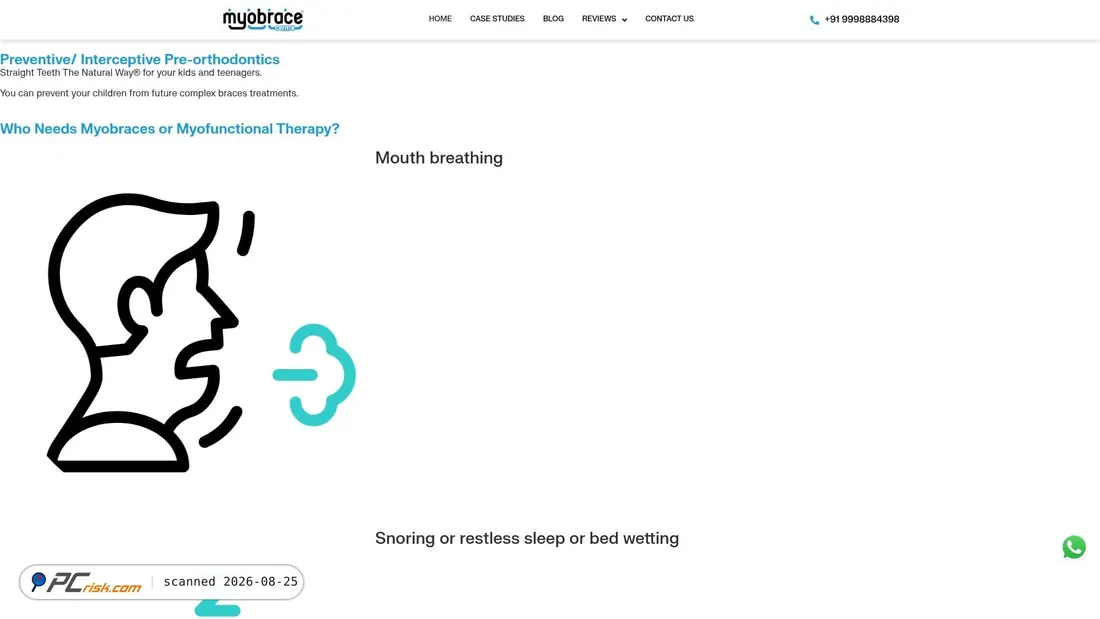 Screenshot of myobracehyderabad.com