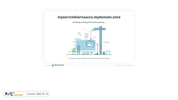 myservcieklarnaacco.mydomain.zone screenshot