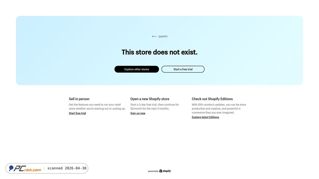 Screenshot von myshopify.com