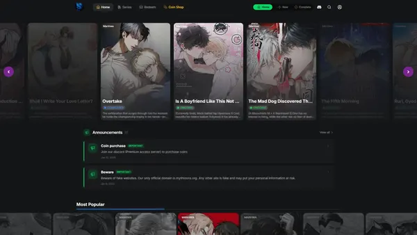 mythtoons.org Screenshot