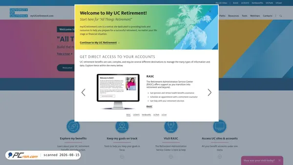 myucretirement.com screenshot