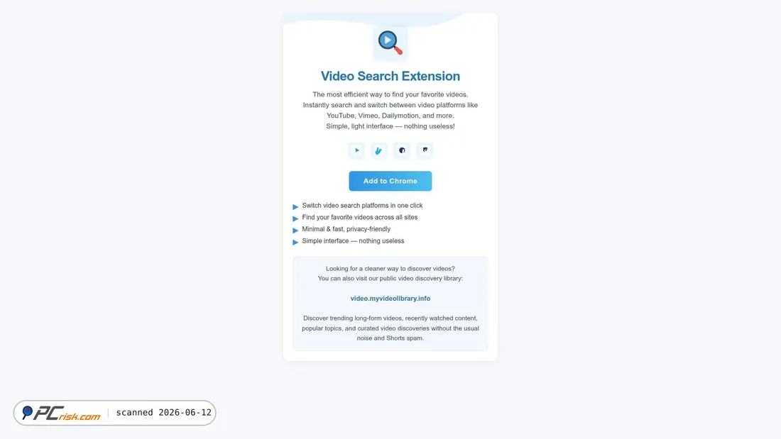 Screenshot of myvideolibrary.info