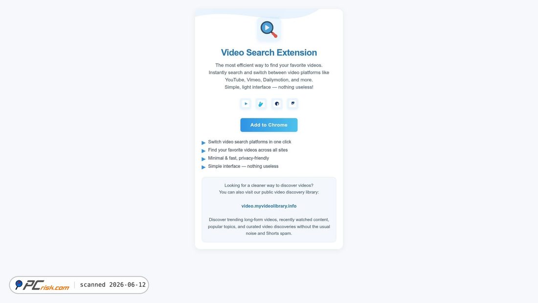 Screenshot of myvideolibrary.info