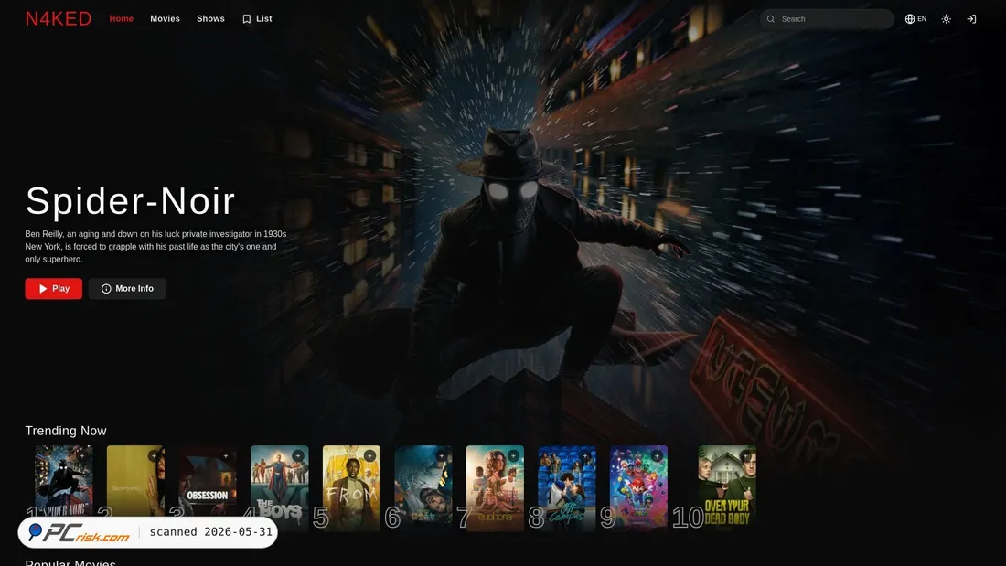 Screenshot of n4ked.top