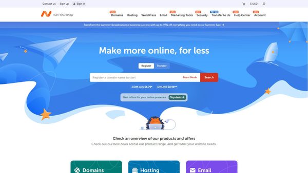 namecheap.com screenshot