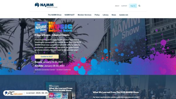 namm.org screenshot