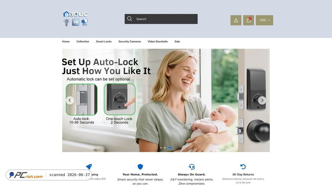 Screenshot von naouc.com