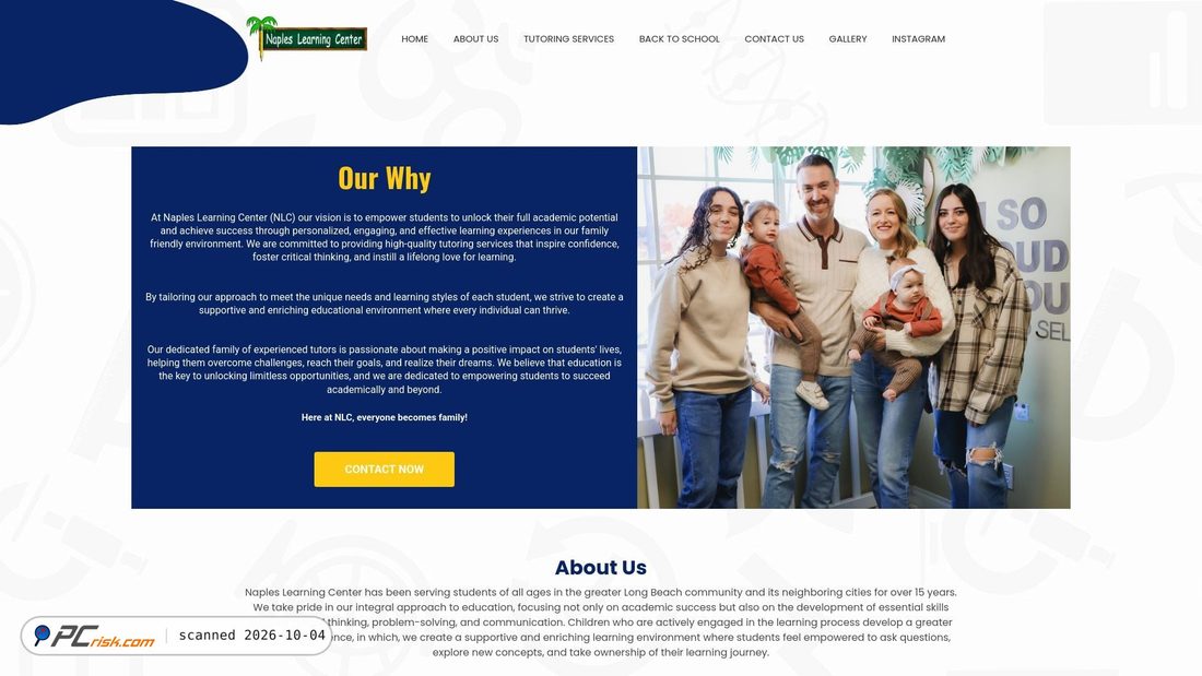 Captura de ecrã de napleslearningcenter.com