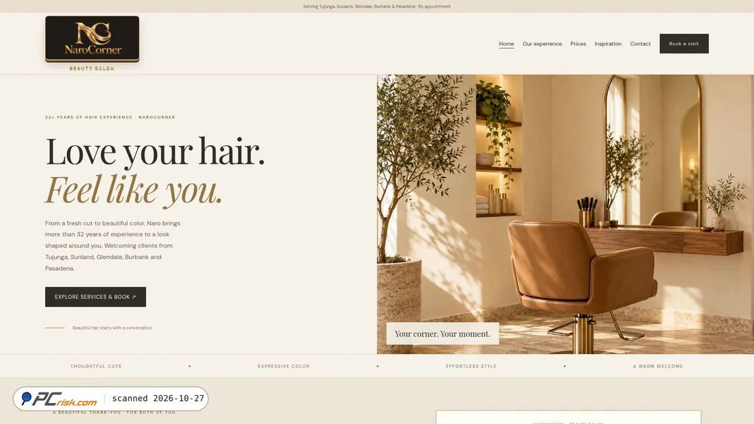 Screenshot of narocorner.com