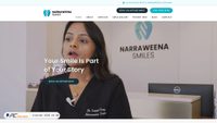 Captura de ecrã de narraweenasmiles.com.au