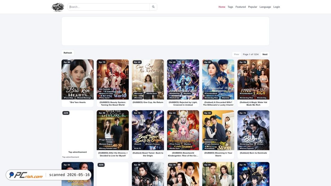 Screenshot of narto-drama.com