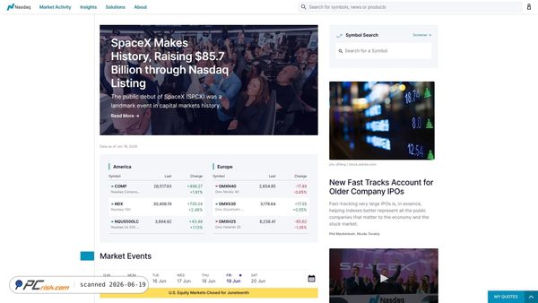 nasdaq.com screenshot