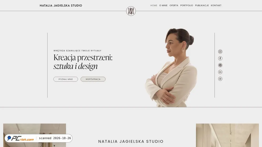 Screenshot of nataliajagielska.com