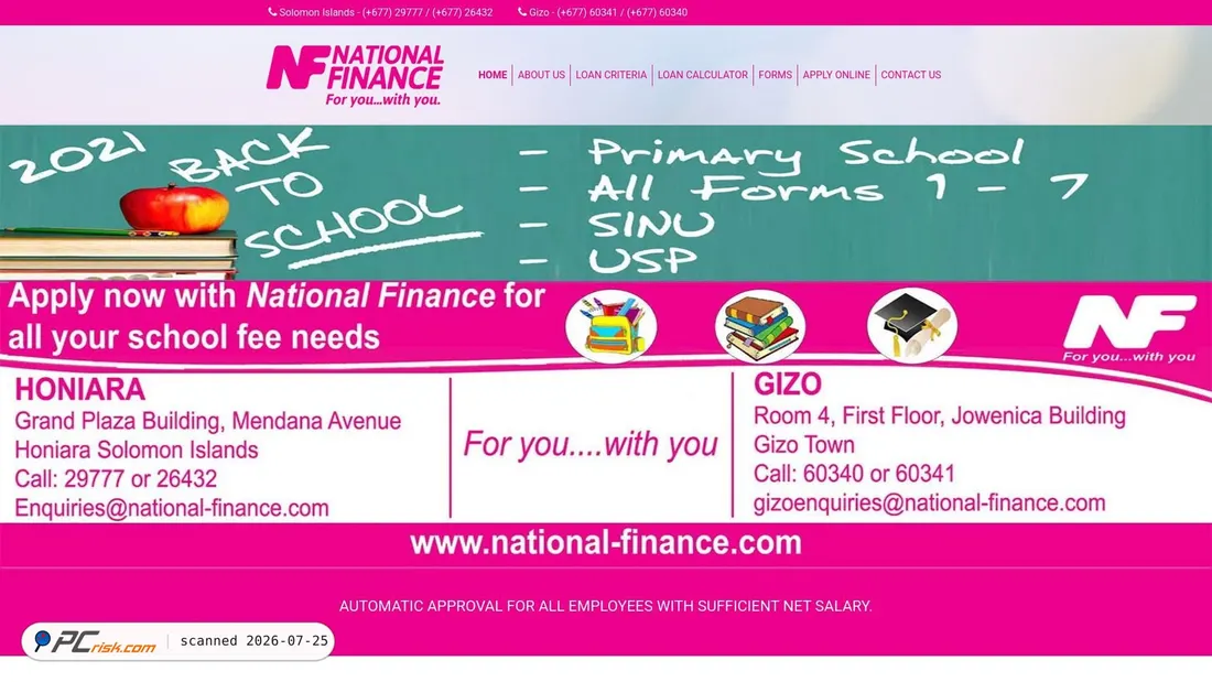Screenshot of national-finance.com