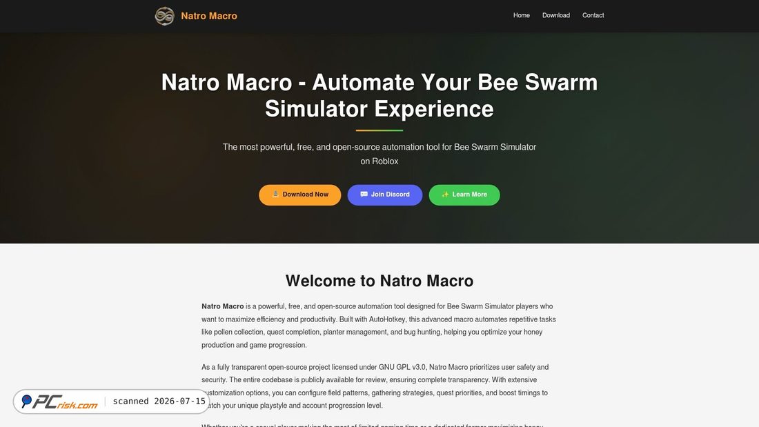 Screenshot of natromacro.net