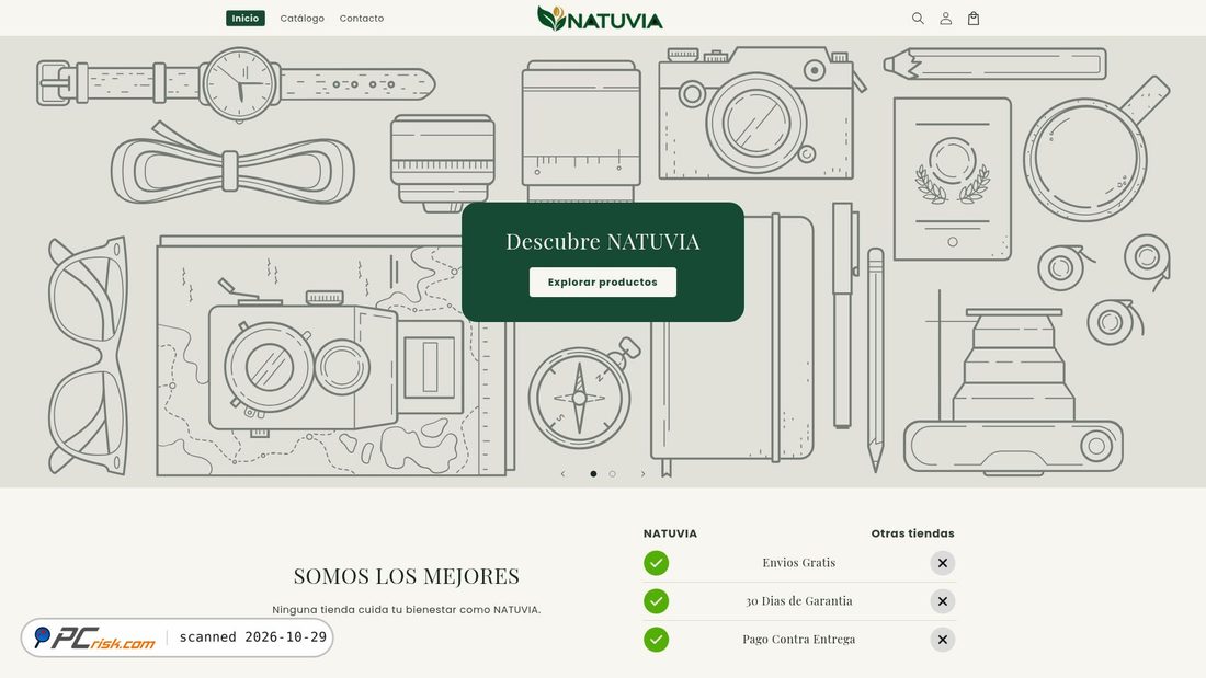 Screenshot of natuvia.co