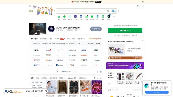 Screenshot di naver.com
