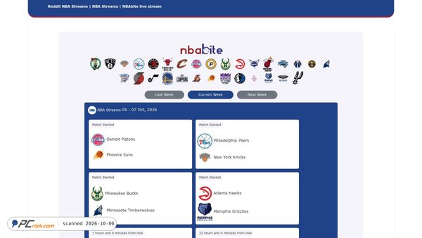 Screenshot di nbabite.is