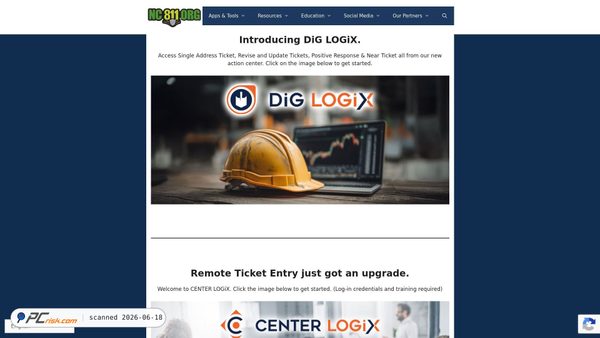 nc811.org screenshot