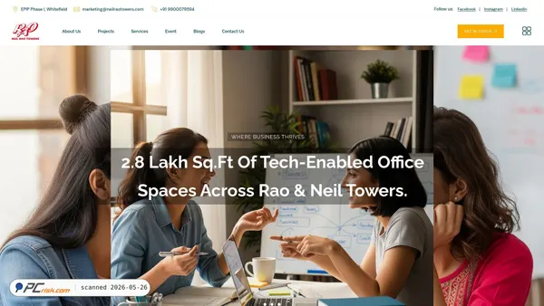 neilraotowers.com screenshot