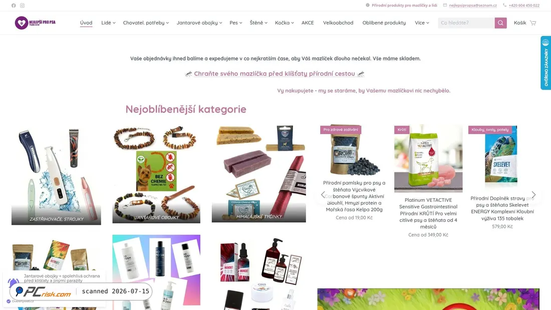 Screenshot of nejlepsipropsa.cz