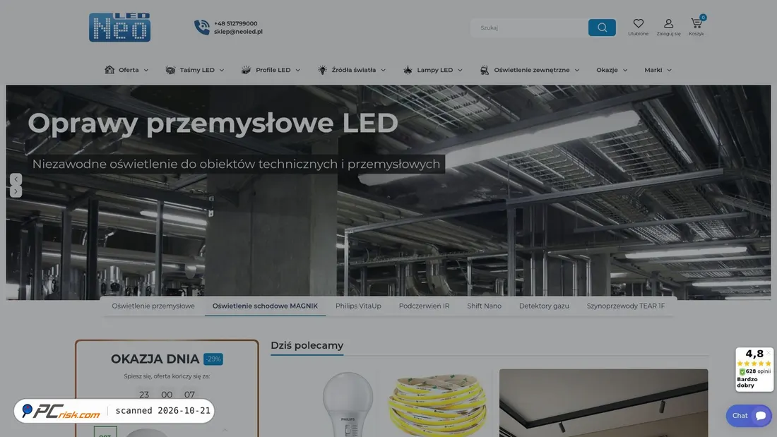 Captura de ecrã de neoled.com.pl