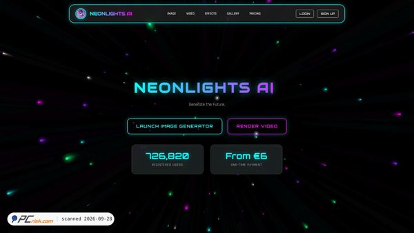 Zrzut ekranu neonlights.ai