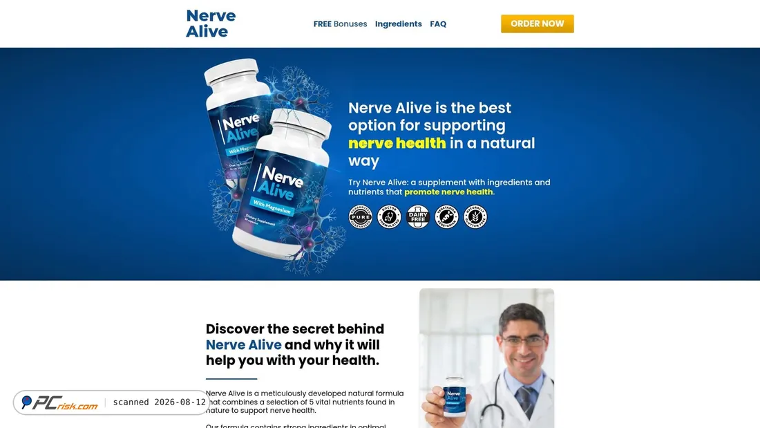 Screenshot of nervealive.com