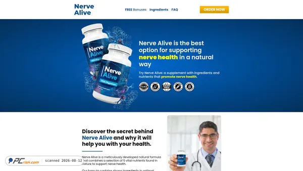 nervealive.com screenshot