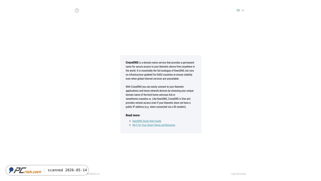 Captura de pantalla de netcraze.io