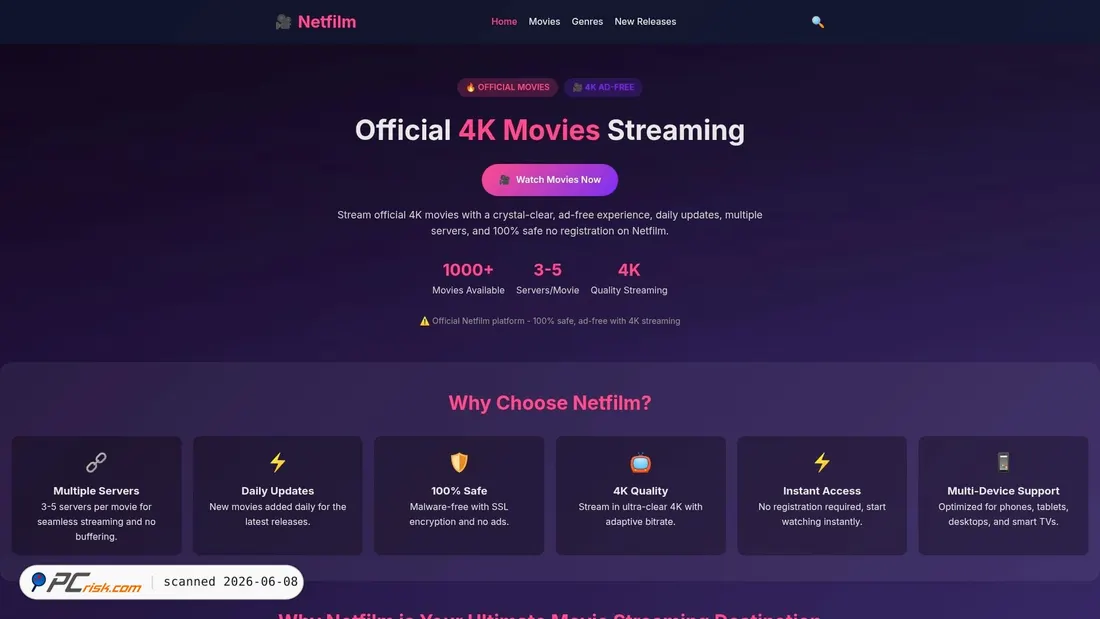Screenshot of netfilm.vu